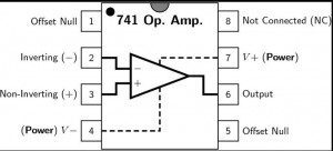 741 op amp pin diagram
