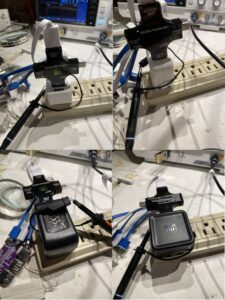 Four USB chargers for EMI measurements